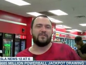 A wannabe Louisiana lottery winner who told a TV interviewer on a live remote that if he won Monday’s $860-million ($685 million US) Powerball he’d be doing two things: “Well, I’m definitely going to get a new supercharged Mustang with dual exhaust and about five kilos of cocaine. And I’ll be good to go.”