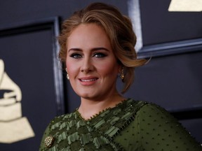 Singer Adele arrives at the 59th Annual Grammy Awards in Los Angeles, California, U.S. , February 12, 2017.