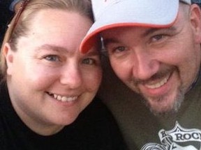 Christina Ann Thompson Harris, 36, with husband Jason Thomas Harris.