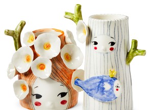 Genie Kim’s highly decorative ceramic pieces are inspired by nature. SUPPLIED