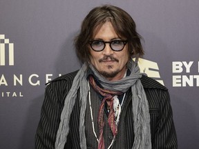US actor Johnny Depp attends the promotion of the animated series "Puffins" in Belgrade on October 19, 2021.