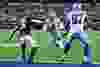 Dak Prescott of the Dallas Cowboys runs for a touchdown against the Atlanta Falcons during the third quarter on November 14, 2021 in Arlington, Texas. (Richard Rodriguez/Getty Images)