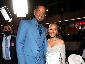 Will Smith and Jada Pinkett Smith attend the 2021 AFI Fest Closing Night Premiere of Warner Bros. "King Richard" at TCL Chinese Theatre on November 14, 2021 in Hollywood, California.