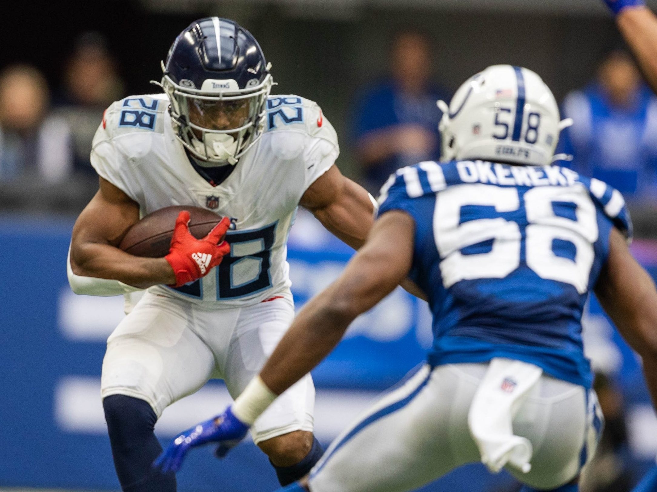 Titans RB Jeremy McNichols In Concussion Protocol