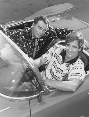 Dean Stockwell, left, and Scott Bakula in Quantum Leap.