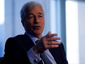 JP Morgan CEO Jamie Dimon speaks at the Boston College Chief Executives Club luncheon in Boston, Nov. 23, 2021.