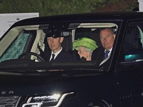 Queen Elizabeth II leaves Windsor Great Park in Berkshire on Nov. 21, 2021.