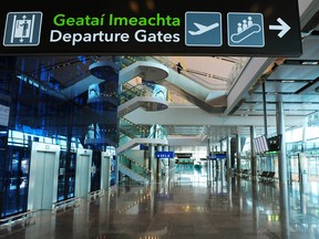 The interior of Dublin airport's Terminal 2 building is seen in Dublin, Ireland, on Friday, Nov. 19, 2010.