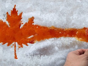 Caught in a sticky situation, Canada is tapping into its maple syrup reserves.