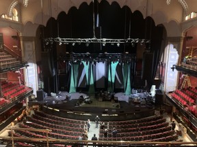 The view from the top balcony at the newly renovated Massey Hall, which will reopen Thursday after more than three years of renovations.
