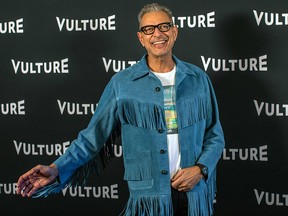 Jeff Goldblum arrives at Vulture Festival in Hollywood, California on November 13, 2021.