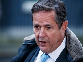 In this file photo taken on Jan. 11, 2018, British bank Barclays chief executive Jes Staley arrives at Downing Street for a meeting in London.
