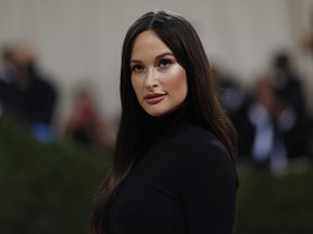 Kacey Musgraves arrives at the Met Gala in New York on September 13, 2021.