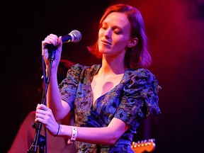 Singer/songwriter Karen Elson performs onstage singing 'Stop Draggin' My Heart Around' at the first ever Jameson Petty Fest West at El Rey Theatre on November 15, 2012 in Los Angeles.