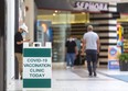 A COVID-19 vaccination site in White Oaks Mall in London, Ont. on September 14, 2021.