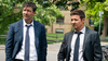 Kyle Chandler and Jeremy Renner in a scene from Mayor of Kingstown.