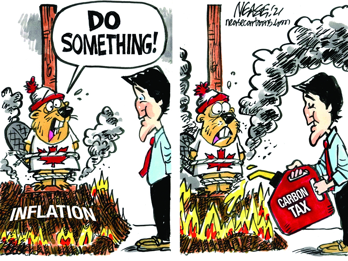 Steve Nease cartoon, Nov. 19, 2021 Ottawa Sun