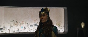 Ajak (Salma Hayek) in Marvel Studios’ Eternals.