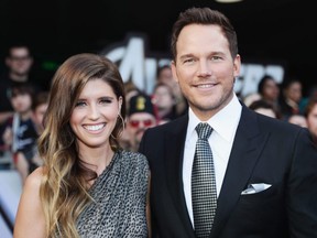Katherine Schwarzenegger and Chris Pratt attend the Los Angeles world premiere of "Avengers: Endgame" at the Los Angeles Convention Center, April 23, 2019.