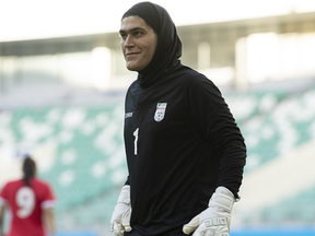 Zohreh Koudaei, 32, saved a pair of penalties in Iran's 4-2 shootout victory over Jordan in Uzbekistan on Sept. 25, pushing her team into its first Women's Asia Cup appearance.