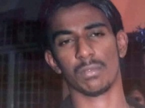 Undated handout photo shows Nagaenthran Dharmalingam, 33, who was scheduled to be hanged in Singapore on Nov. 10, but a court stayed his execution after he contracted COVID-19.