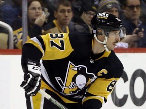 Pittsburgh Penguins centre Sidney Crosby.