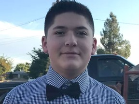 Xaven Garcia, 17, died last week in Albuquerque, after first getting his family out of the burning house, according to reports.