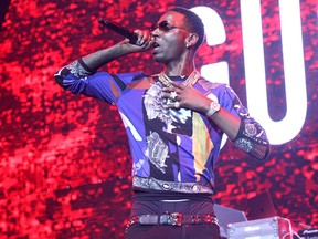 Young Dolph performs onstage at night three of the STAPLES Center Concert, sponsored by Sprite, during the 2017 BET Experience at Staples Center on June 24, 2017 in Los Angeles.