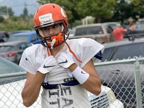 Now a rookie running back on the roster of the Okanagan Sun junior team in Kelowna, B.C., Seth Berland is essentially the poster boy for the fledgling Northern Spirits program in Fort McKay, Alta., a First Nations community about 45 minutes north of Fort McMurray.  Supplied photo