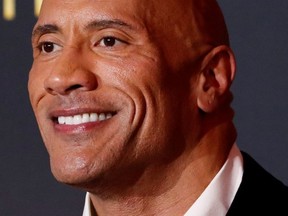 Cast member and producer Dwayne Johnson attends the premiere for the film "Red Notice" in Los Angeles, California, U.S., November 3, 2021.