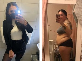 Lillie Monro, 24, of Halstead, England, made the changes when her daughter was born after being warned she might not see her baby grow up because of her weight.
