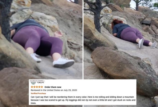 Woman writes hilarious  review for leggings after rolling