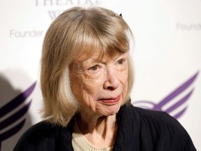 Joan Didion attends The American Theatre Wing's 2012 Annual Gala at The Plaza Hotel on September 24, 2012 in New York City.