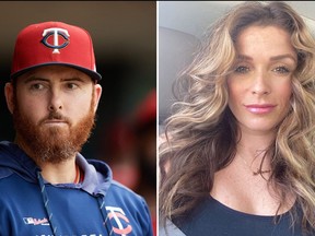 MLB freelance Sam Dyson, left, is being sued by his ex-girlfriend Alexis Blackburn.