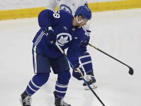 Michael Bunting is one of the few Leafs who has not tested positive for COVID in the past two weeks. Jack Boland/Toronto Sun
