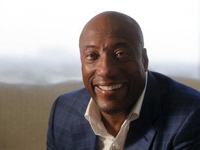 Comedian and media mogul Byron Allen poses for a picture in Los Angeles on Sept. 5, 2019.