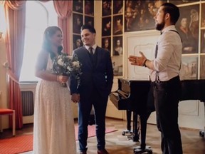 A TikTok user says she faked her own wedding in an effort to get a former flame to text her.