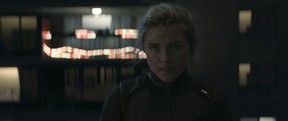 Florence Pugh in a scene from Hawkeye.