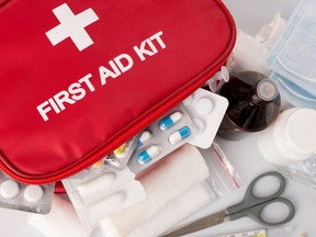 A first-aid kit.