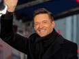 Hugh Jackman waves during his performance on NBC's 'Today' show in New York City, Dec. 4, 2018.