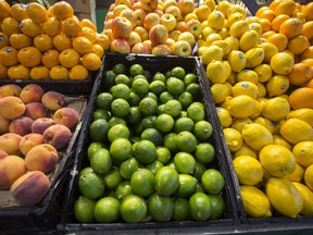 The produce at Ponesse Foods at St. Lawrence Market in Toronto on Sept. 15, 2021.