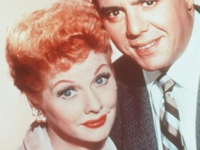 Lucille Ball and husband Desi Arnaz starred in I Love Lucy.