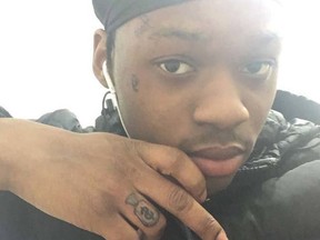 Malique Ellis, 21, was gunned down in the hallway of his Scarborough apartment building at 3121 Eglinton Ave. E. on Sunday, Dec. 3, 2017.