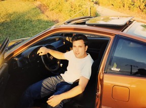 The late Anthony Pedatella sitting in his favourite car.
