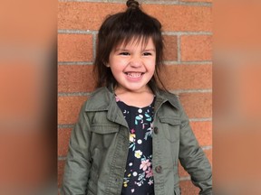 Five-year-old Oakley Carlson was reported missing on Dec. 5 and her sister said she'd been eaten by wolves.