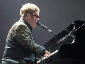 Elton John at the Air Canada Centre in Toronto, Ont. on Thursday February 6, 2014.