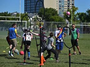The first ever Edmonton Quidditch Cup was held, designed for ones that never played quidditch before, ones to shake off the cobwebs that haven’t played in a while and regular players at Coronation Park in Edmonton, August 28, 2021.
