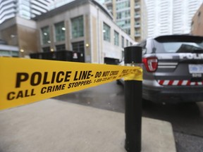 Toronto Police at 88 Redpath Ave. near Mount Pleasant and Eglinton Ave. East. on Friday December 10, 2021.