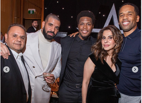 Pals Drake and Kyle Lowry had an early reunion. Well ahead of what will be an emotional Feb. 3 return to Toronto for Lowry, the Raptors legend, the music kingpin and Lowry were back together to honour Cargojet CEO Ajay Virmani, a 2021 inductee to Canada's Walk of Fame.