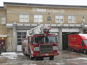 Two Toronto Fire Stations have COVID-19 breakouts currently. Station 325 (pictured), located in Regent Park at Dundas and Parliament Sts., and Station 324, located at Gerrard St. E. and Carlaw Ave., on Wednesday, Dec. 8, 2021.